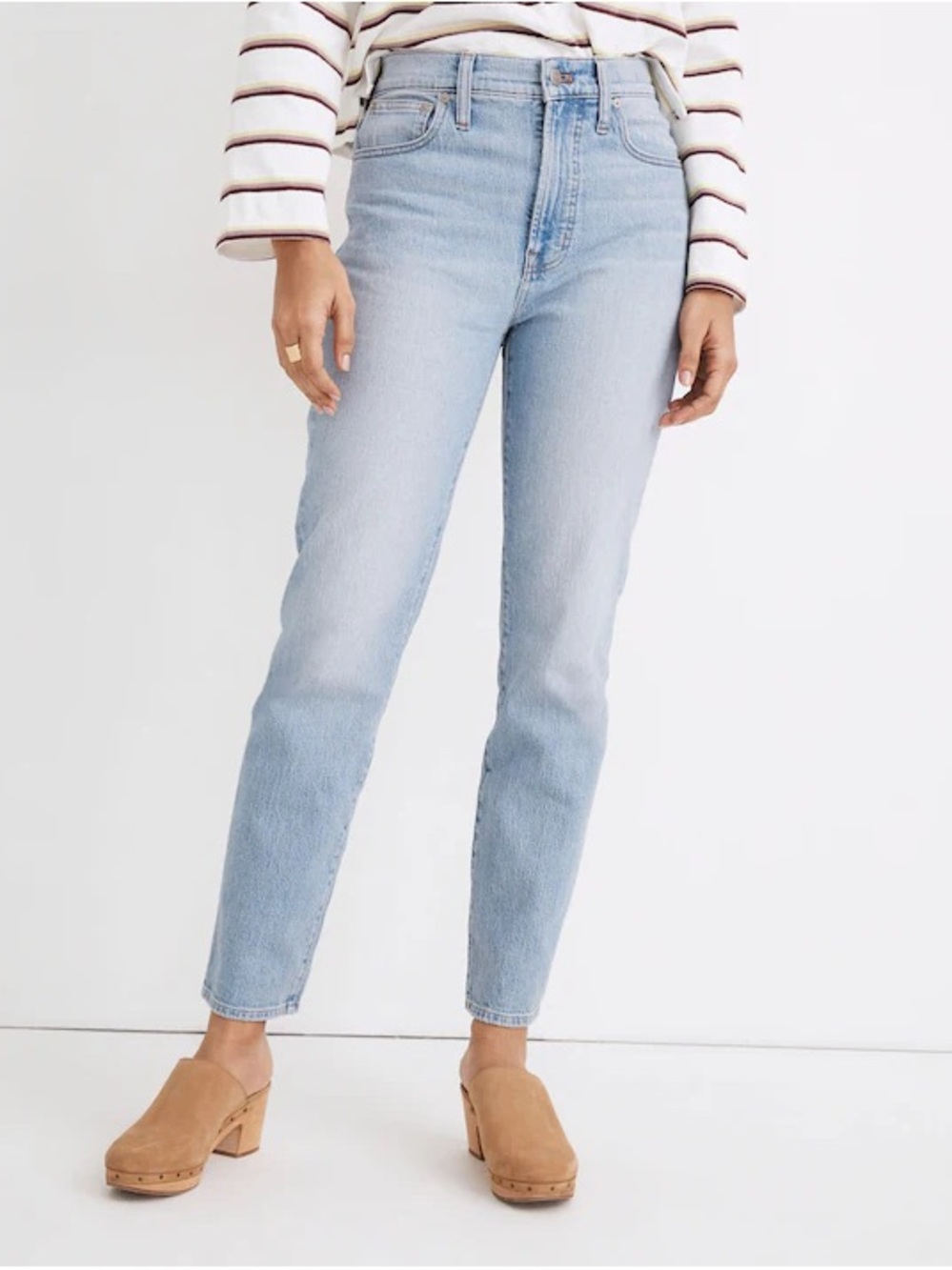👖 Madewell Curvy Perfect Vintage Jean Fiore Wash Light Wash Size 28 Denim
